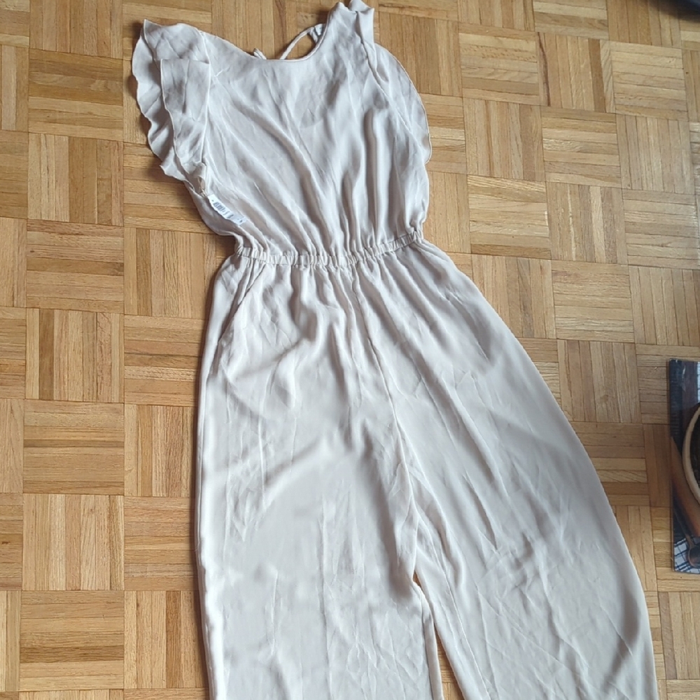 Wilfred Fleurette Cream Open-Back Jumpsuit